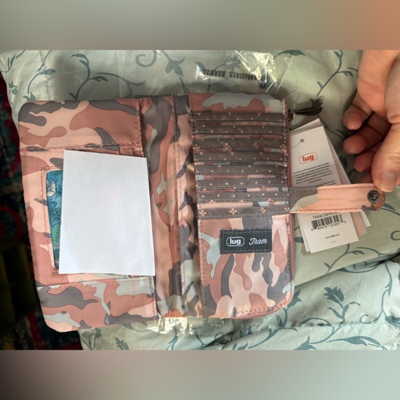 Lug Tram wallet in Camo Rose - Picture 3 of 7